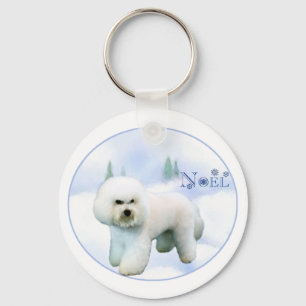 Llavero Noel Bichon Frise - Personalizado