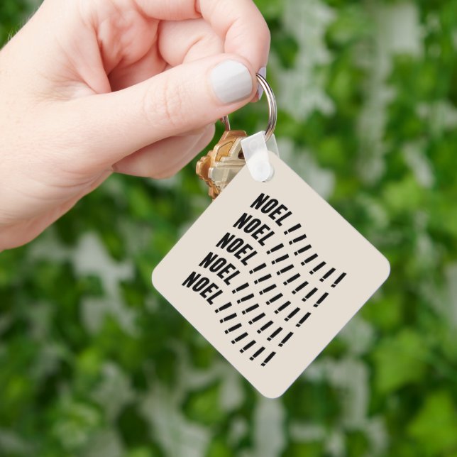 Llavero Noel Typography (Mano)