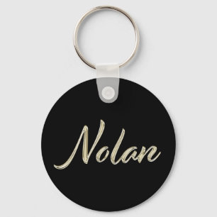 Llavero Nolan Nombre whitegold Button Schlüsselanhänger