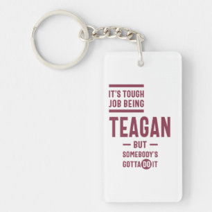 Llavero Nombramiento personalizado de Teagan Regalo de cum