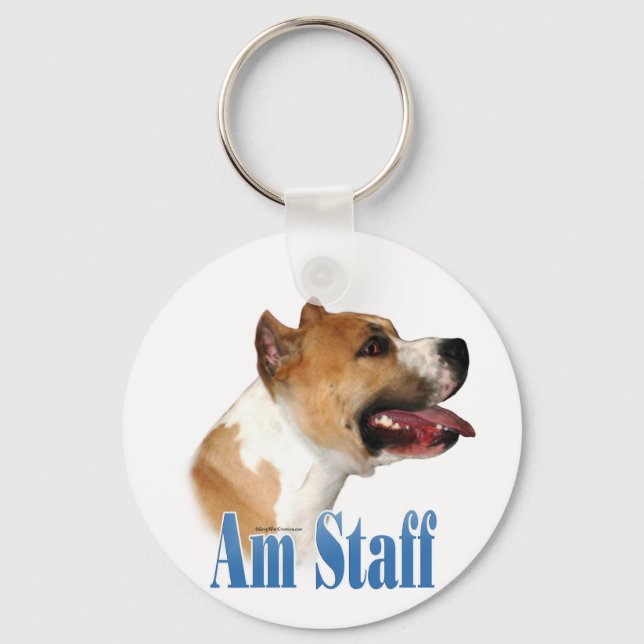 Llavero Nombre American Staffordshire Terrier (Anverso)