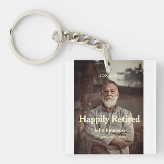 Llavero nombre año años de servicio Feliz jubilación foto