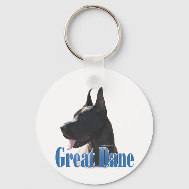 Llavero Nombre Black Great Dane (Anverso)