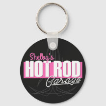 NOMBRE Chica personalizado Pinstripes Hot Rod Gara