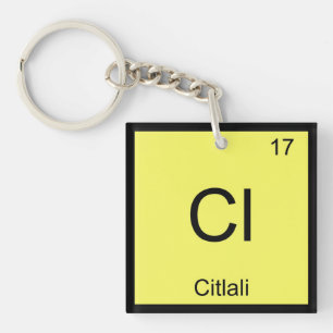 Llavero Nombre Citlali Química Elemento Tabla Periódica
