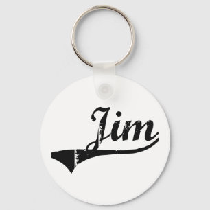 Llavero Nombre clásico del estilo de Jim