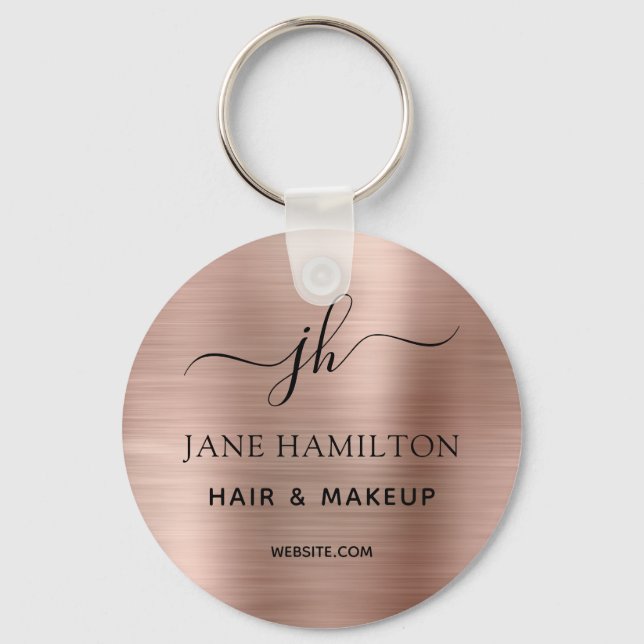 Llavero Nombre comercial de promoción de código QR (Anverso)