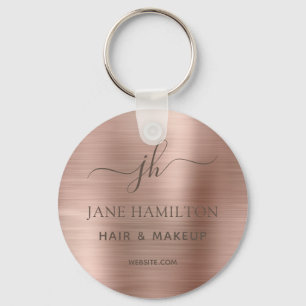 Llavero Nombre comercial de promoción Metalizado cepillad