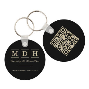 Llavero Nombre comercial promocional de código QR