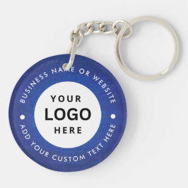 Llavero Nombre comercial y cadena de claves de logotipo