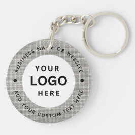 Llavero Nombre comercial y logotipo