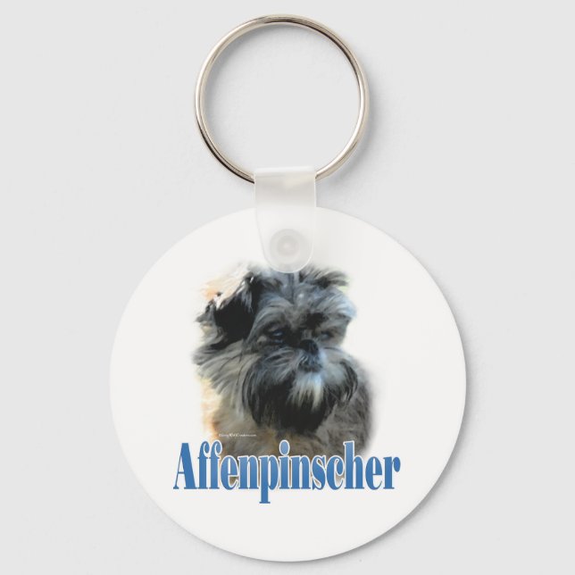 Llavero Nombre de Affenpinscher (Anverso)