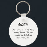 Llavero Nombre de Aiden significa<br><div class="desc">Nombre de Aiden significa clave</div>