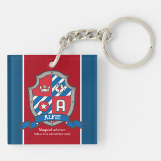 Llavero Nombre de Alfie que significa personalizado de páj