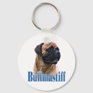 Llavero Nombre de Bullmastiff (rojo)