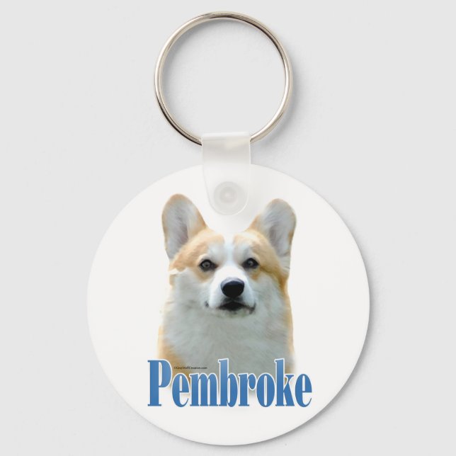 Llavero Nombre de Corgi galés de Pembroke (Anverso)