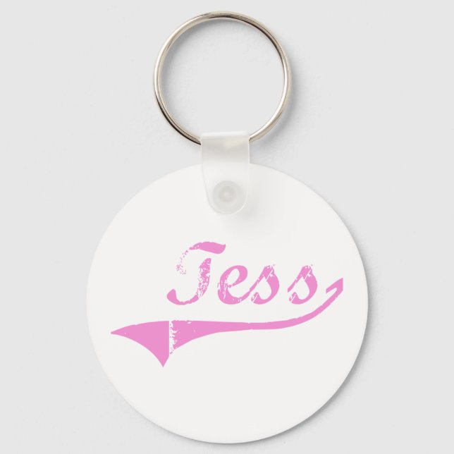 Llavero Nombre de estilo clásico de Tess (Anverso)