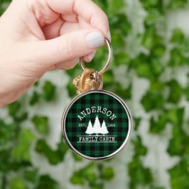 Llavero Nombre de familia de protección de búfalo verde de