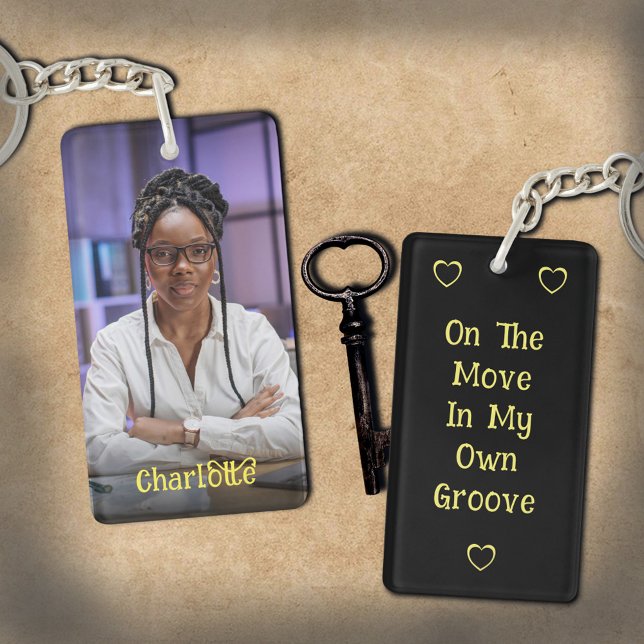 Llavero Nombre de foto personalizado Personalizar cadena d (Custom Photo Name Personalize Keychain great to use everyday with your photo and message. )
