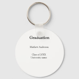 Llavero nombre de graduación clase de 20XX nombre de unive