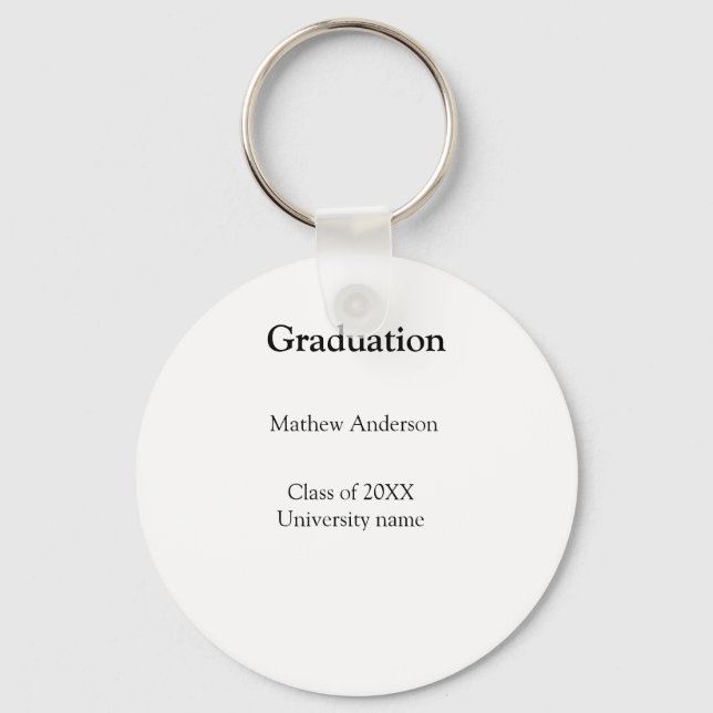 Llavero nombre de graduación clase de 20XX nombre de unive (Anverso)