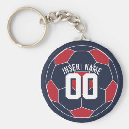 Llavero Nombre de inserción de fútbol de Estados Unidos