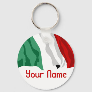Llavero Nombre de Italia - BANDERA