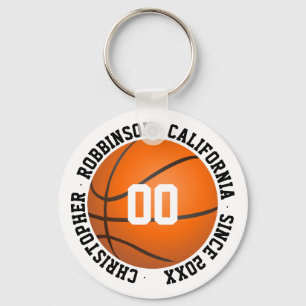 Llavero Nombre de jugador de baloncesto personalizado