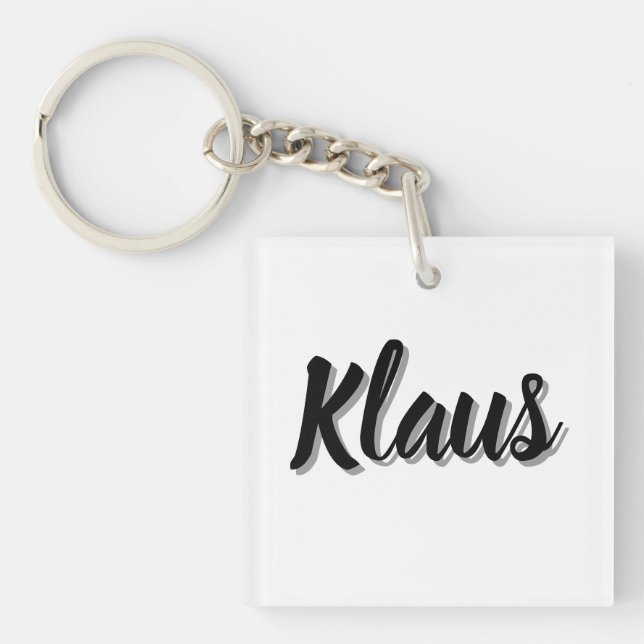 Llavero Nombre de Klaus, (Frente)