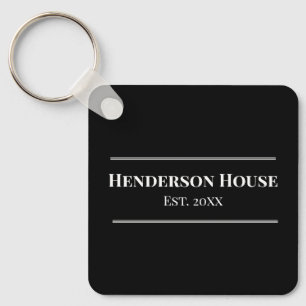 Llavero Nombre de la Casa Año de Fund. Merch Hogar Familia