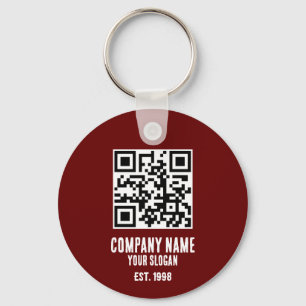Llavero Nombre de la empresa, código QR