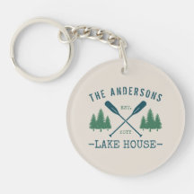 Nombre de la familia Lake House Rustic Oars Pine T