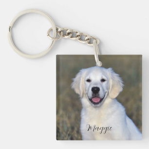 Llavero Nombre de la foto del Mascota moderno
