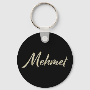 Llavero Nombre de Mehmet whitegold Button Schlüsselanhänge