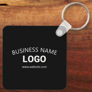 Llavero Nombre de negocio editable, sitio web y logotipo c