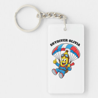 Llavero Nombre de paracaidista personalizado Banana divert