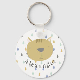 Llavero Nombre de personalizable de gato corto