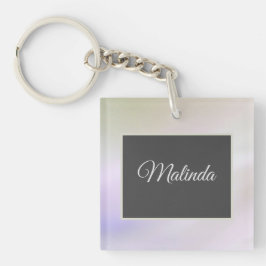 Llavero Nombre de Personalizable de niebla suave Keychain 