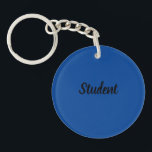 Llavero Nombre de texto del Personalizado estudiantil Keyc<br><div class="desc">Nombre del texto del estudiante Cadena acrílica Keychain Amado tamaño del tipo de letra Deep Blue Background Shape Circle (de un solo lado) Bonito look Aritic Keychain</div>