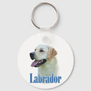 Llavero Nombre de usuario de Labrador amarillo