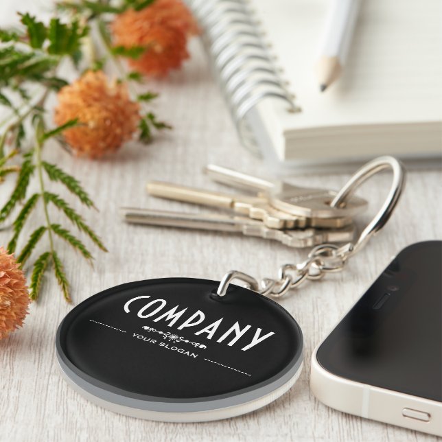 Llavero Nombre decorativo de la empresa (Frente Derecha)