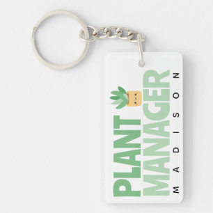 Llavero Nombre del administrador de planta personalizado P