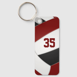 Llavero nombre del atleta maroon black volleyball club