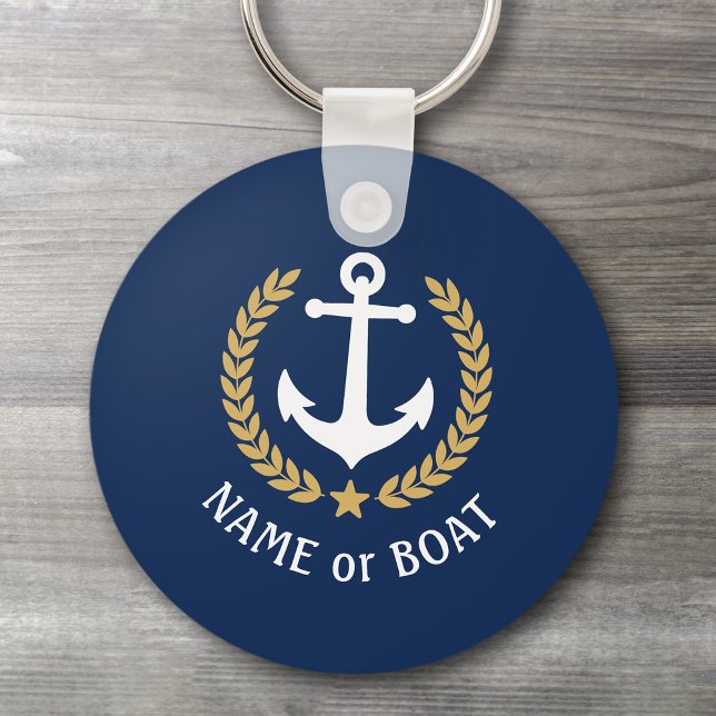 Llavero Nombre del barco Anchor Estilo Oro Estrella de la  (Subido por el creador)