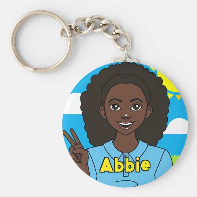 Llavero Nombre del Chica del Personalizado de la clase de  (Frente)