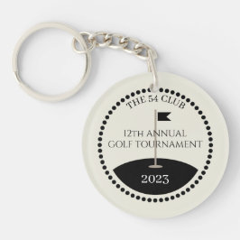 Llavero Nombre del club de torneo de golf