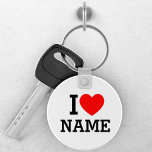 Llavero Nombre del corazón<br><div class="desc">Escriba el nombre o texto deseado en la sección de nombres.</div>