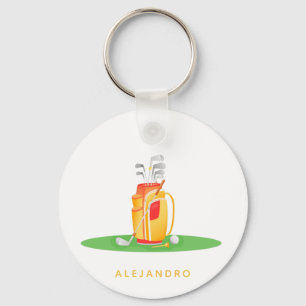 Llavero Nombre del equipo de baloncesto de golf Cute Golf 