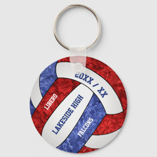 Llavero nombre del equipo de la escuela de voleibol femeni
