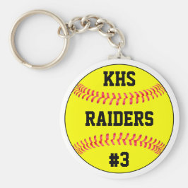 Llavero Nombre del equipo Softball, Cartas Escolares y Núm